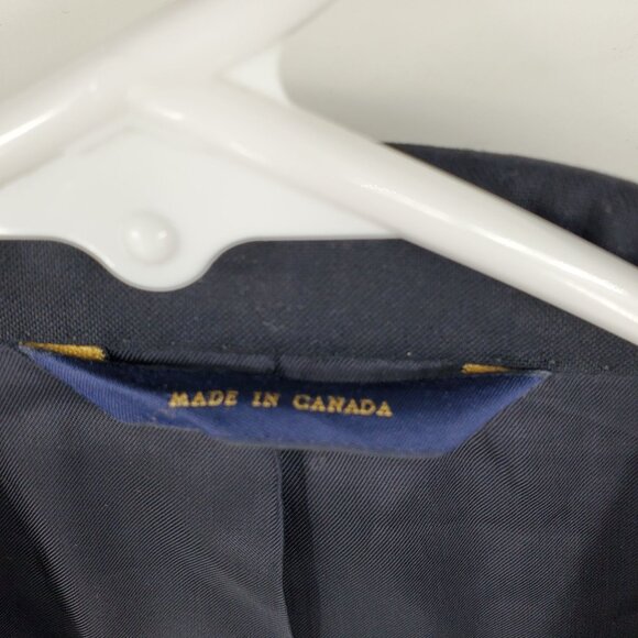 Brooks Brothers 100% Wool Fabric By Loro Piana Navy Blue Blazer Suit Jacket  41 - Picture 13 of 15